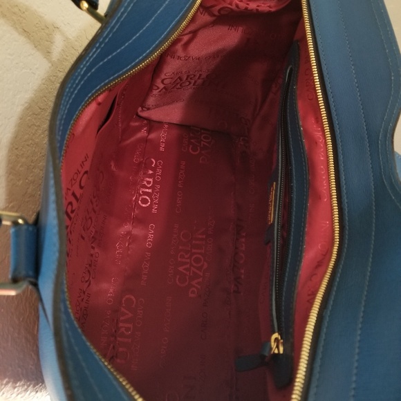 Designer handbag Blue Carlo Pazolini bag - Picture 6 of 8